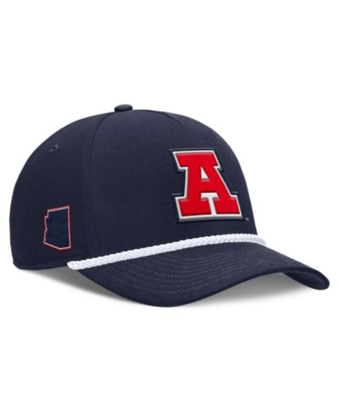 Головной убор Nike Navy Arizona Wildcats 2026 Basketball Refresh 5-Panel Rope Rise Hat