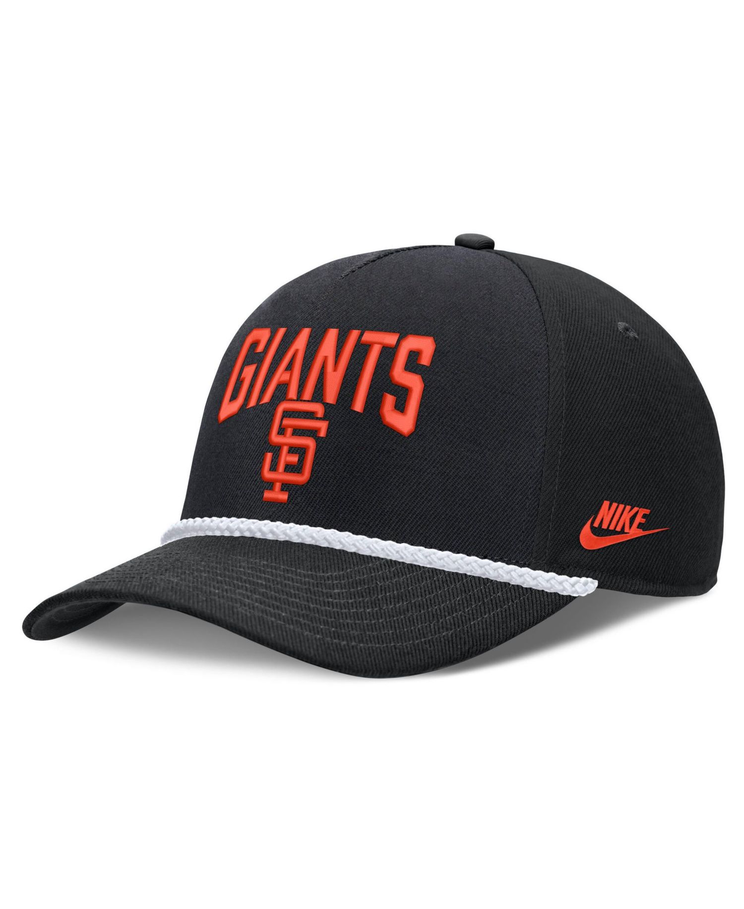 Men's Black San Francisco Giants Cooperstown Rise Adjustable Hat