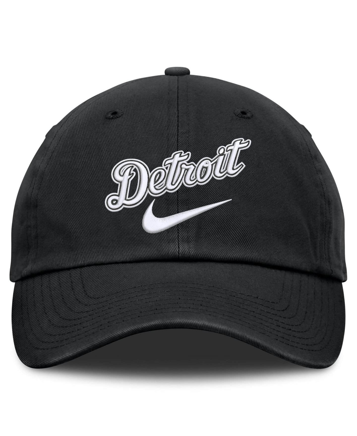 Мужская кепка Nike Black Detroit Tigers Primetime Club Adjustable Hat — фото 2