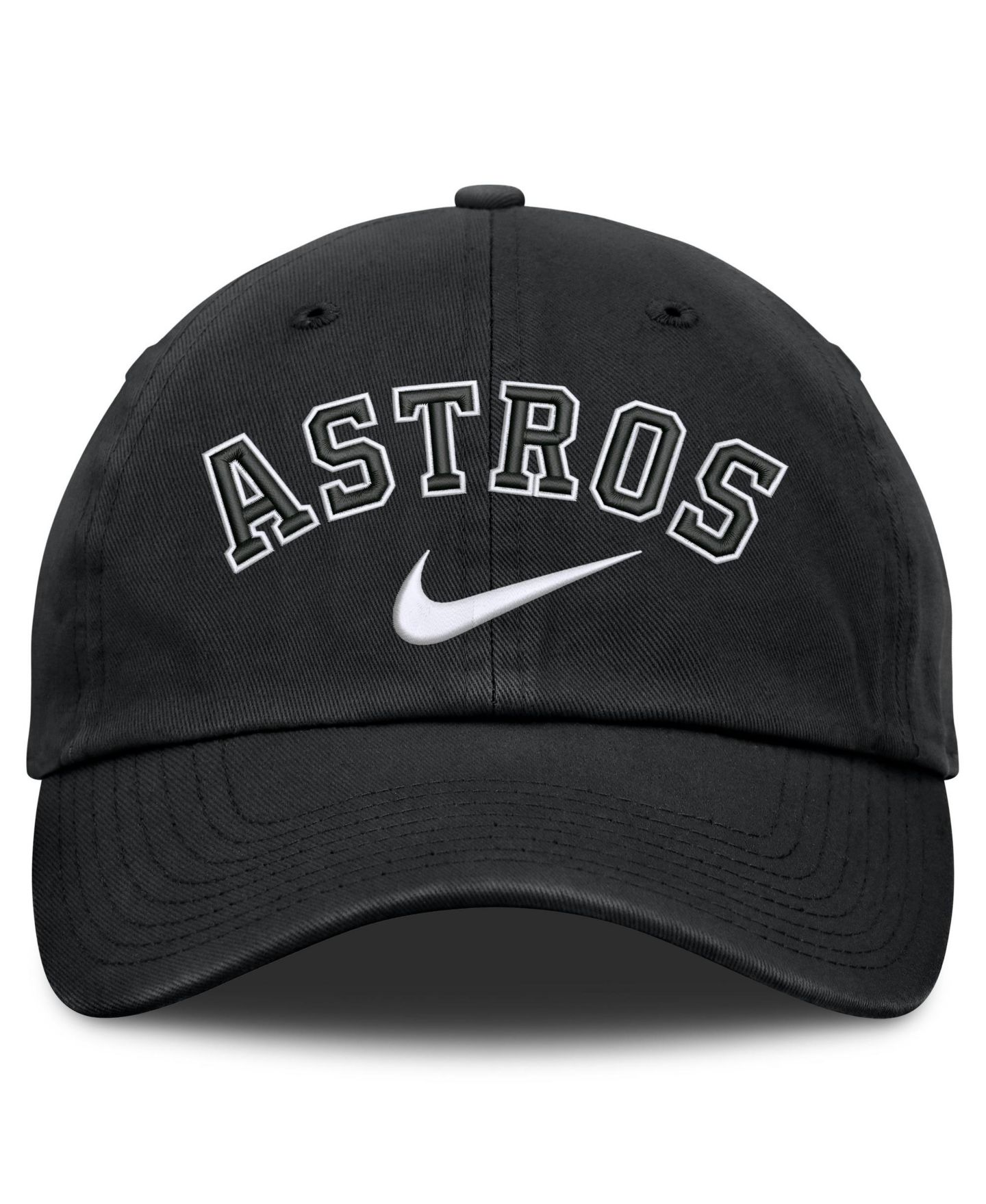 Мужская кепка Nike Black Houston Astros Primetime Club Adjustable Hat — фото 2