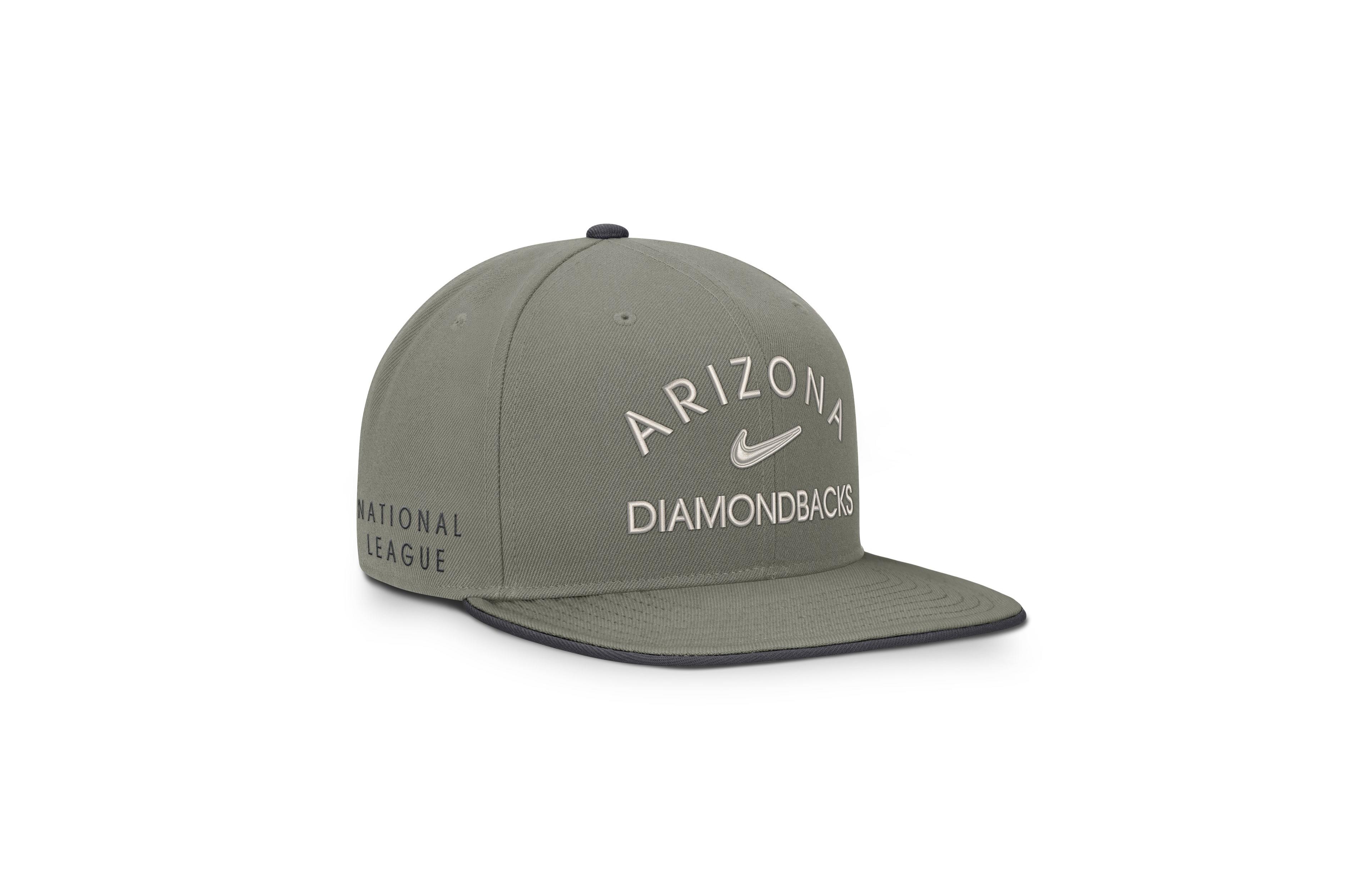 Men's Nike Olive Arizona Diamondbacks Pro Dri-fit snapback Hat