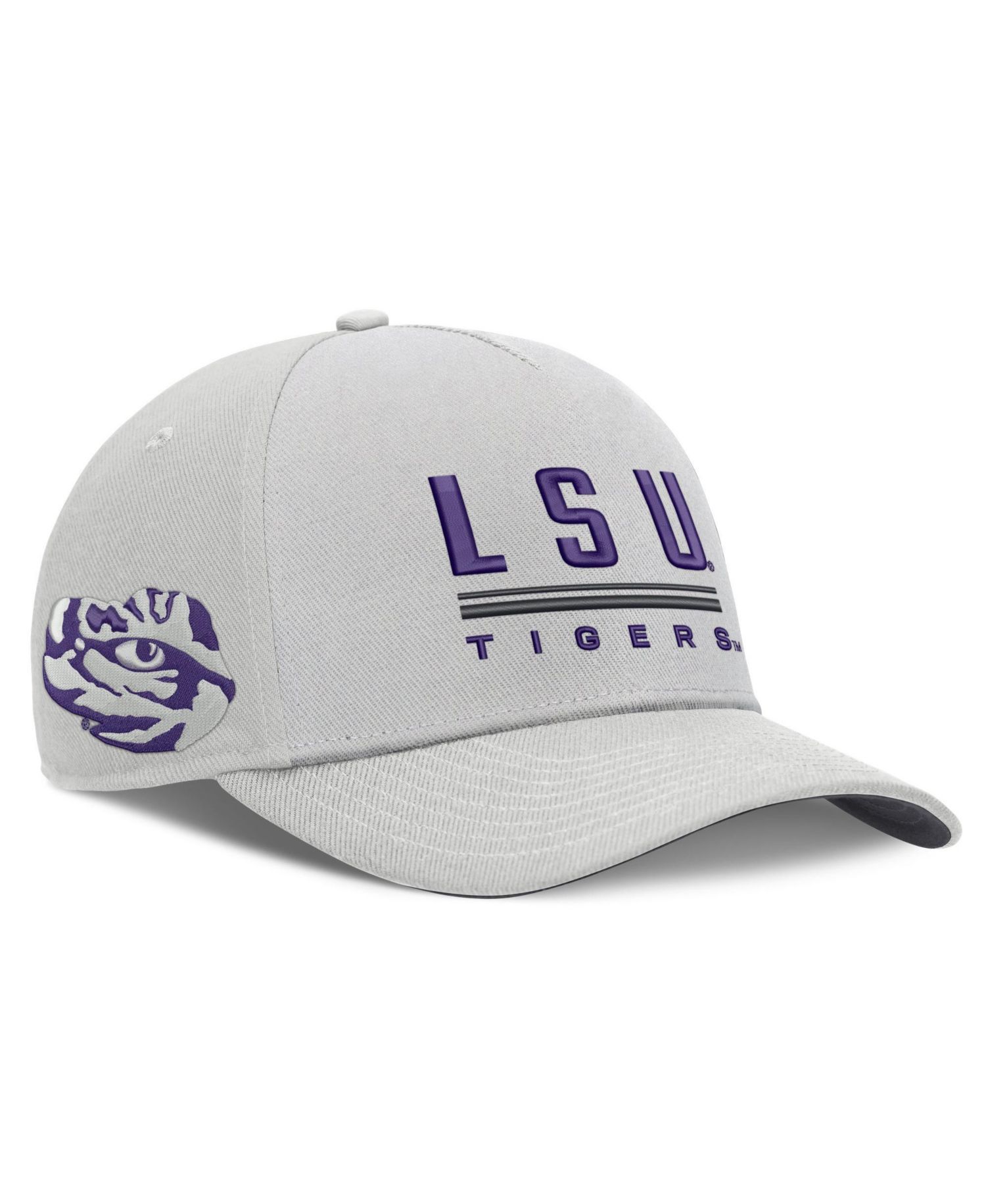 Men's Gray LSU Tigers 2026 Sideline Dri-FIT Rise Adjustable Hat