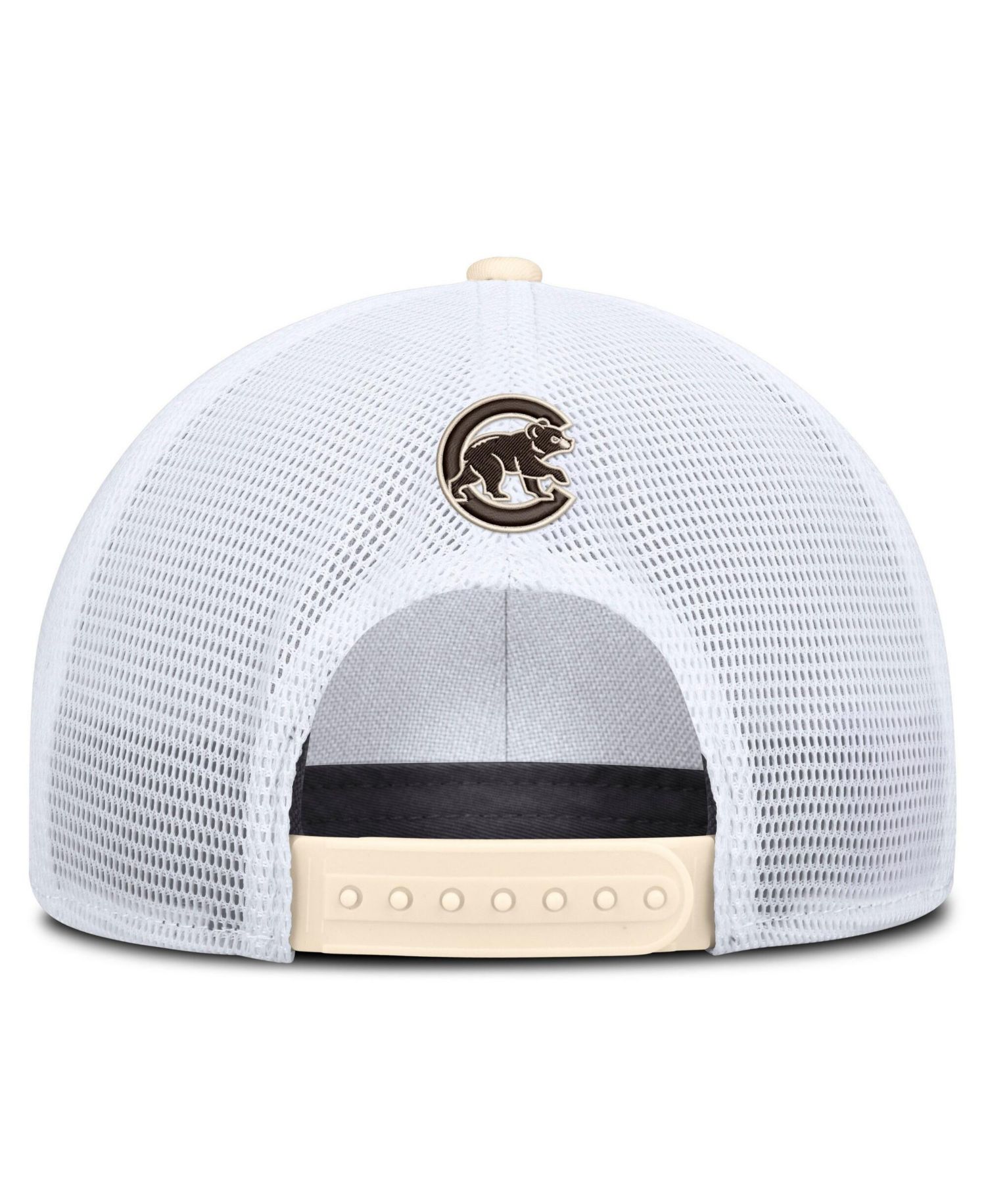Men's Natural/White Chicago Cubs Rise Dri-FIT Trucker Adjustable Hat&iquest;