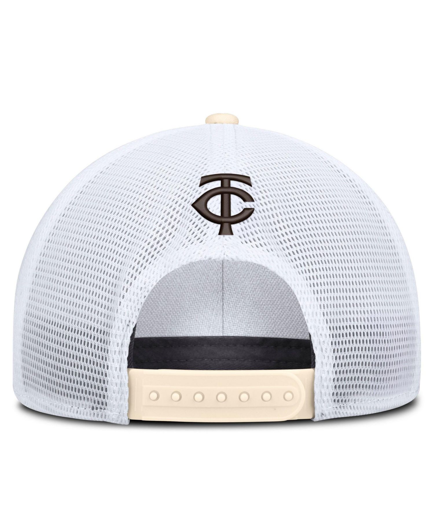 Men's Natural/White Minnesota Twins Rise Dri-FIT Trucker Adjustable Hat&iquest;