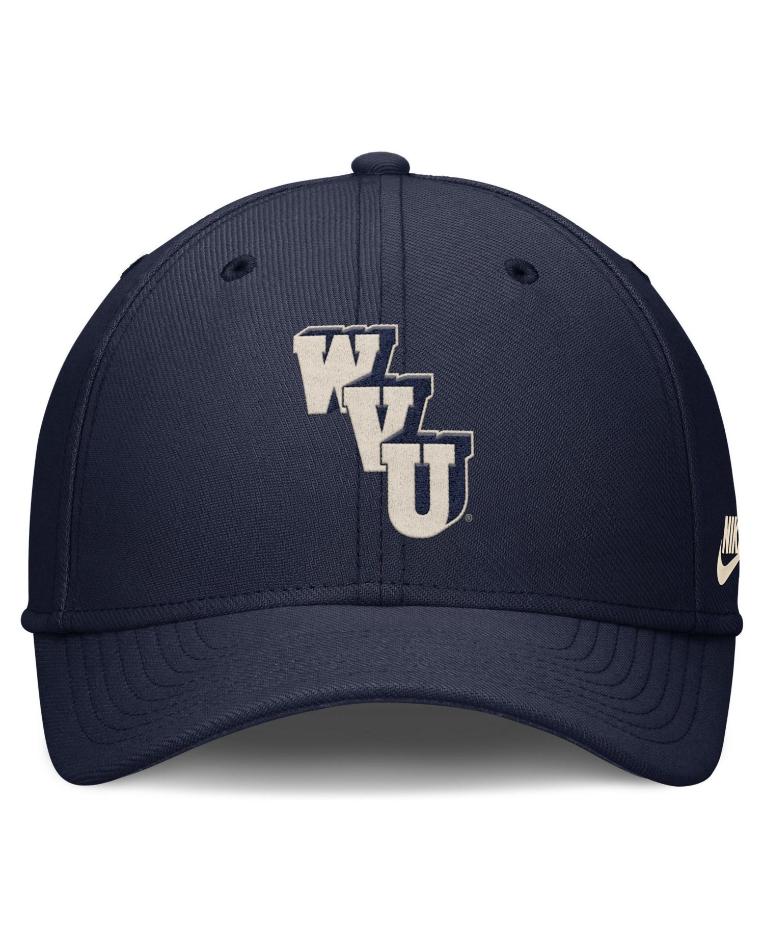 Men's Navy West Virginia Mountaineers Dri-FIT Vintage Rise Swooshflex Flex Hat