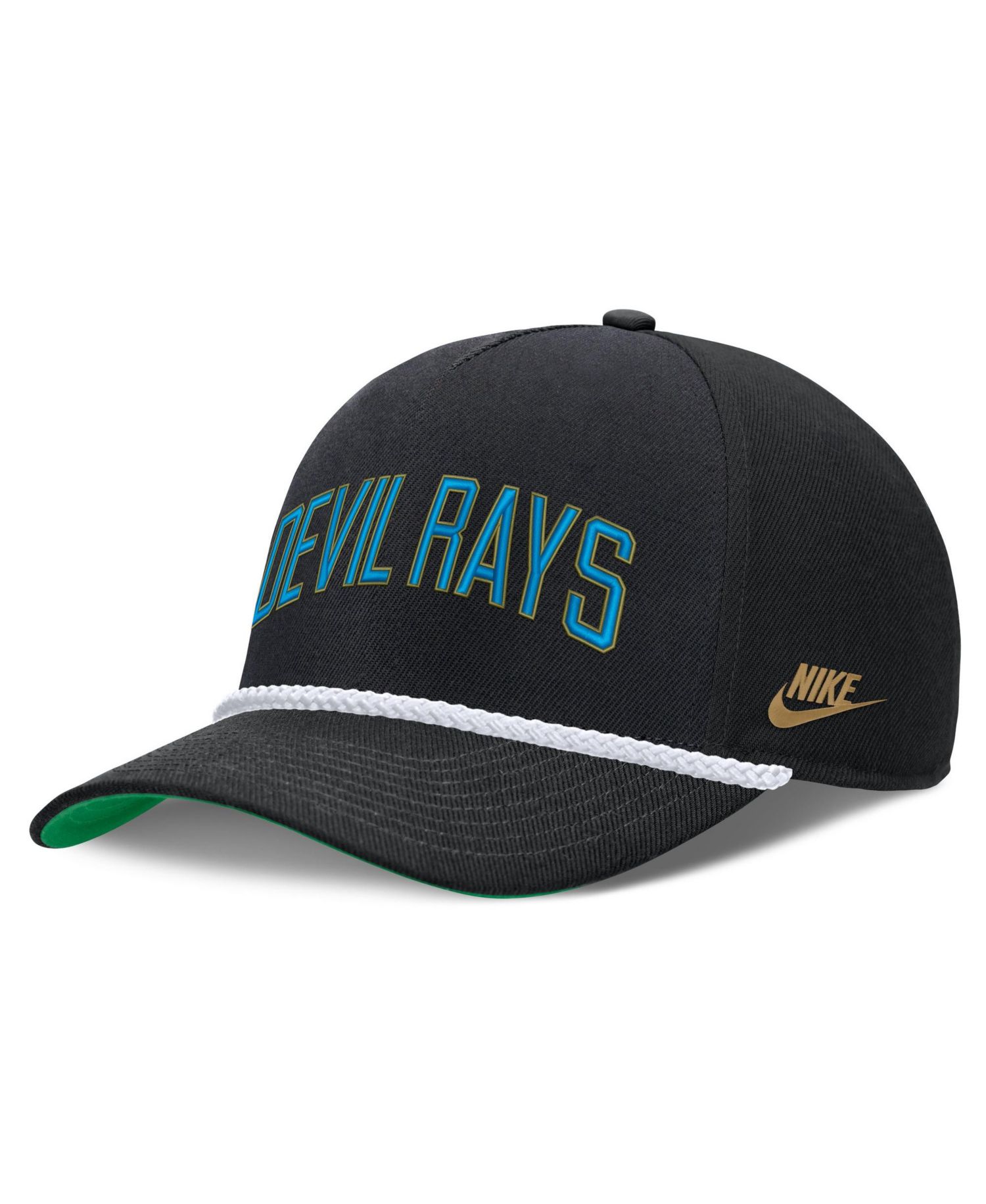 Men's Black Tampa Bay Rays Cooperstown Collection Rise Adjustable Hat