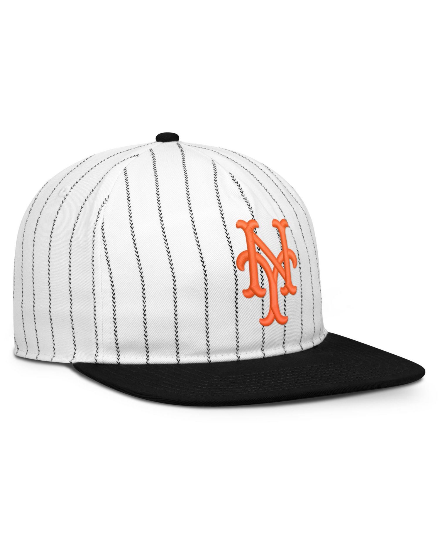 Men's White/Black New York Mets Cooperstown Collection Pro Adjustable Hat
