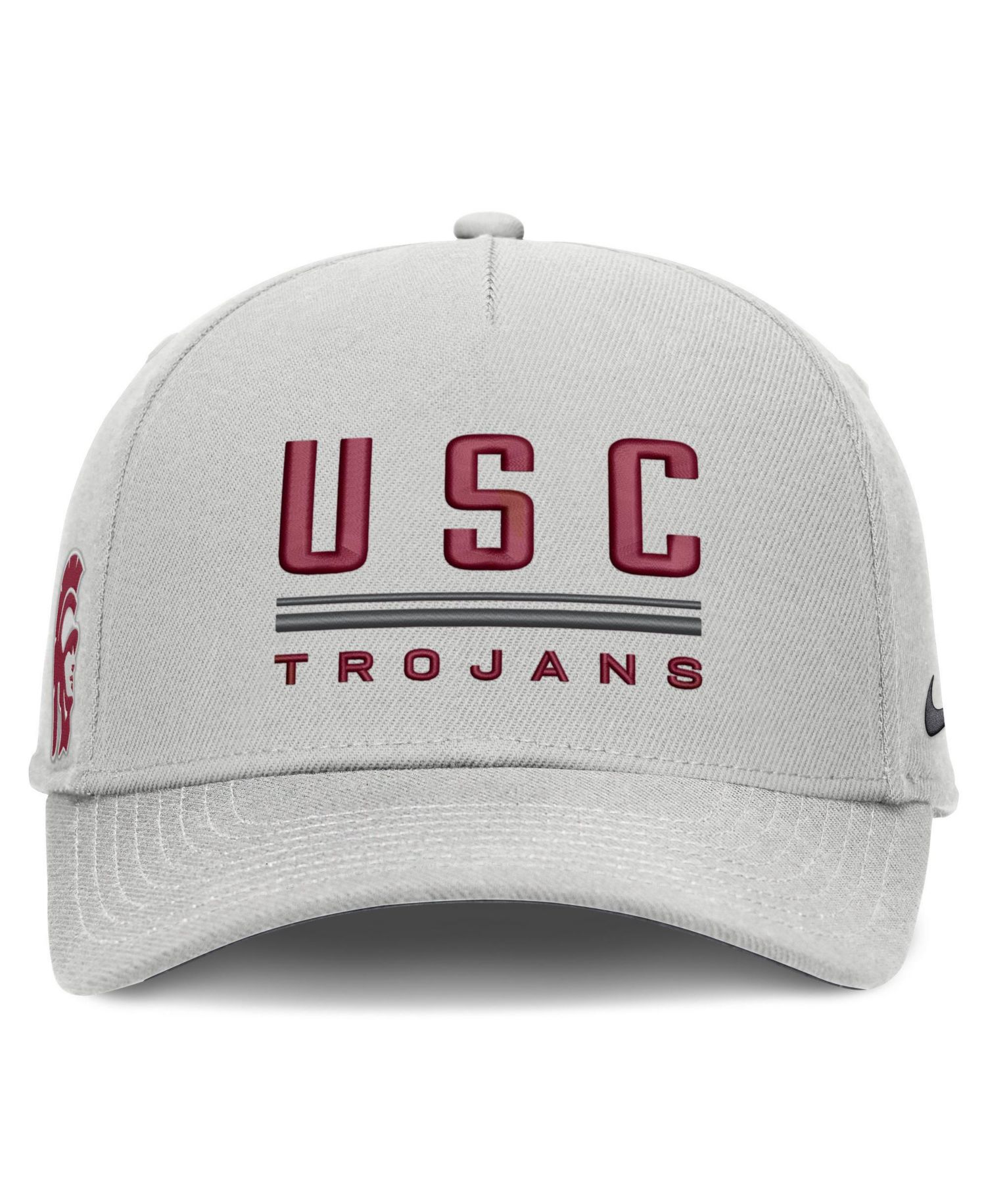 Men's Gray USC Trojans 2026 Sideline Dri-FIT Rise Adjustable Hat