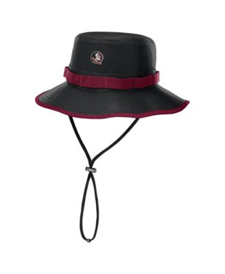 Men's Black Florida State Seminoles 2026 Sideline Apex Boonie Bucket Hat