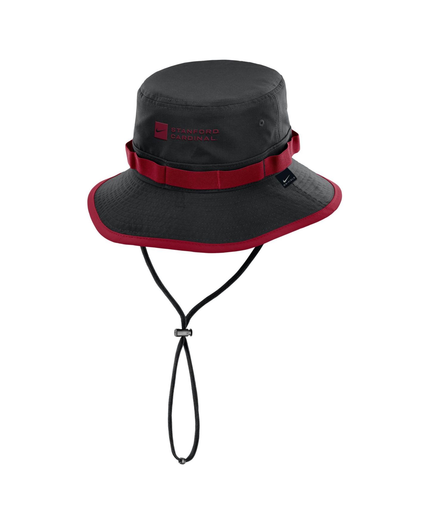 Мужская панама Nike Black Stanford Cardinal 2026 Sideline Apex Boonie Bucket Hat — фото 2