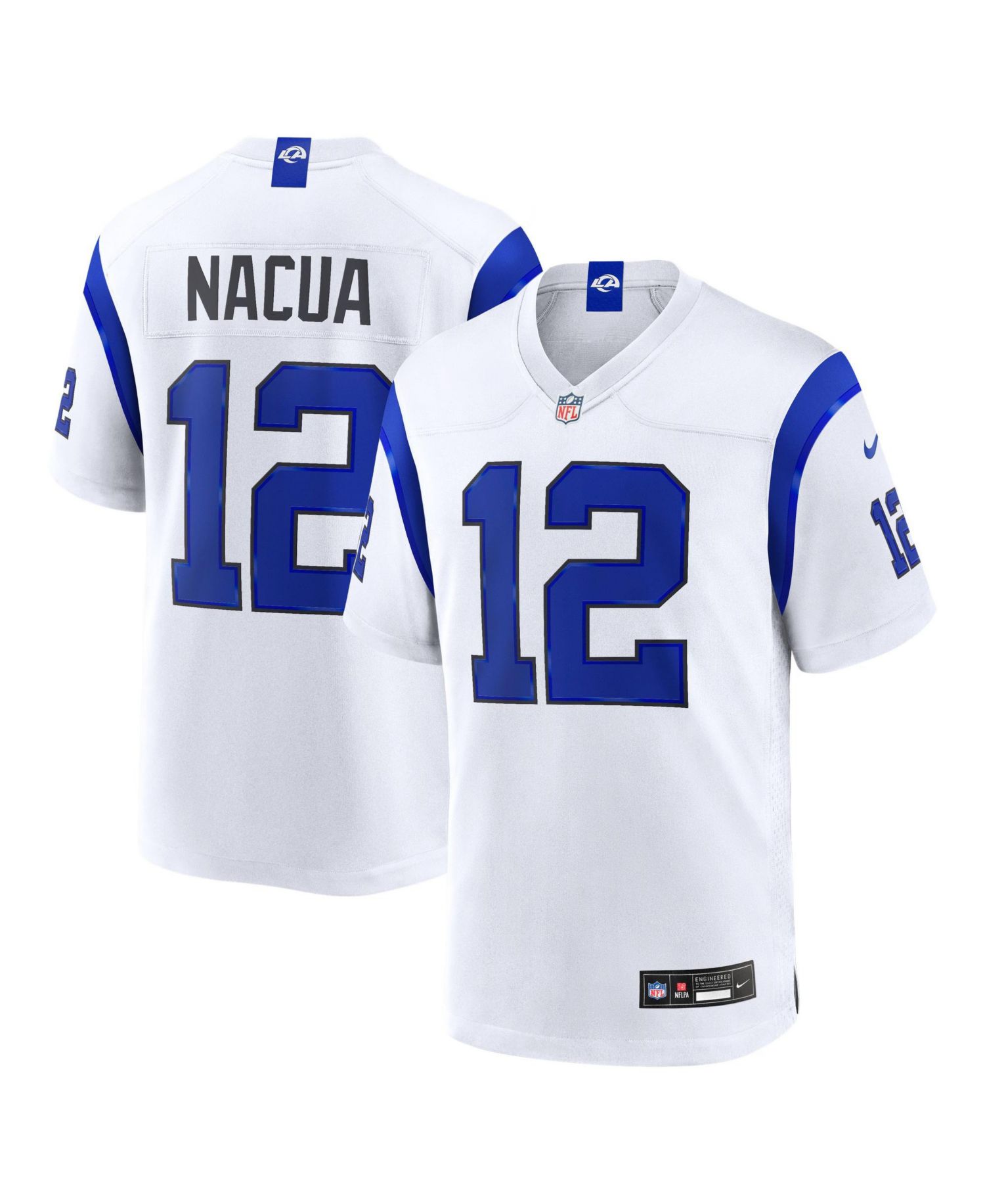 Men's Puka Nacua Los Angeles Rams Fearsome White Game Jersey