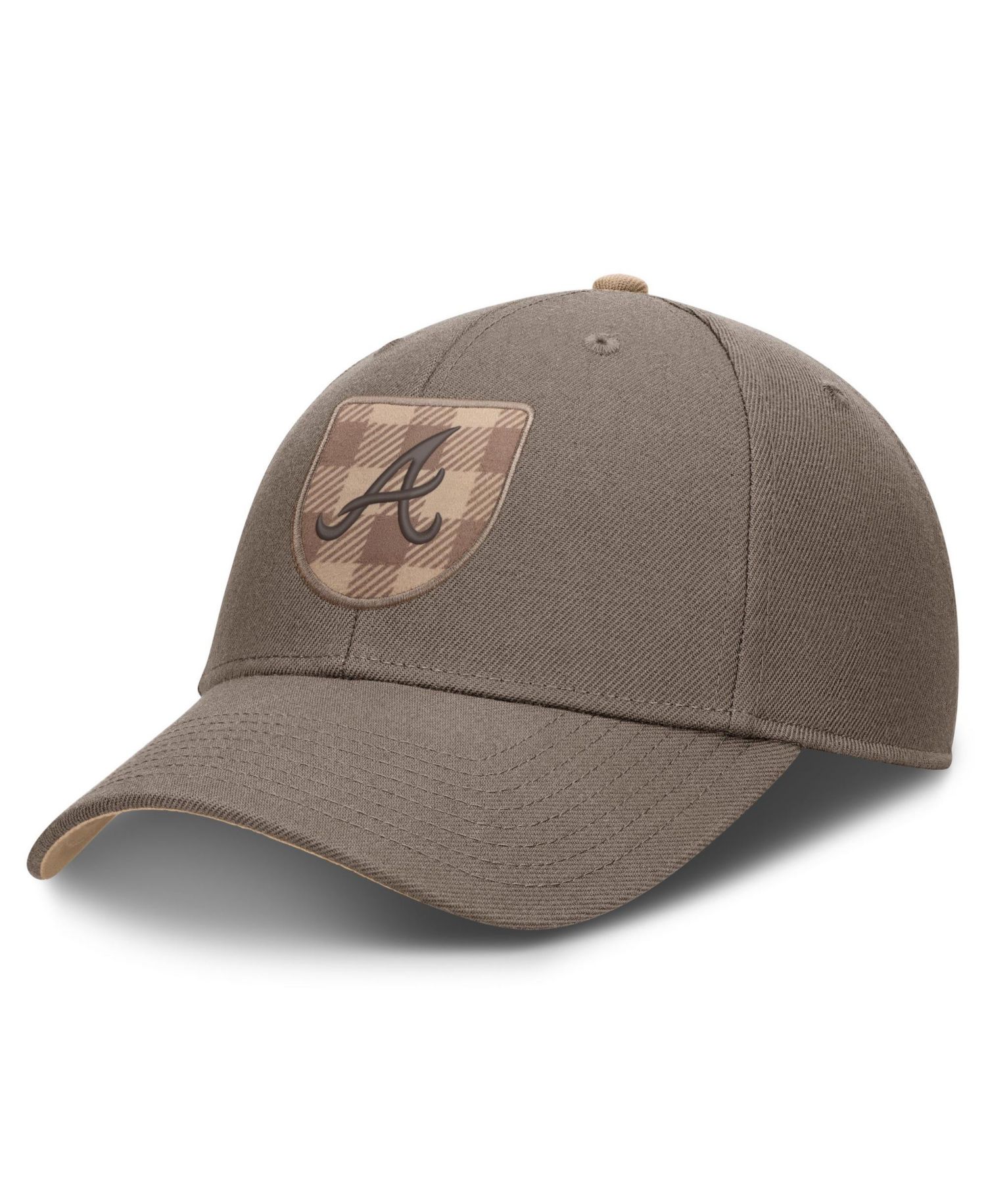 Men's Brown Atlanta Braves Statement Rise Adjustable Hat