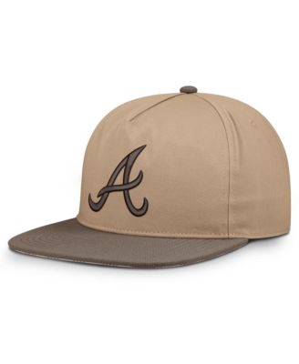 Men's Light Brown Atlanta Braves Statement Adjustable Hat