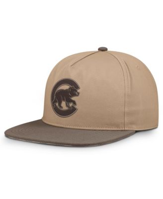 Men's Light Brown Chicago Cubs Statement Adjustable Hat