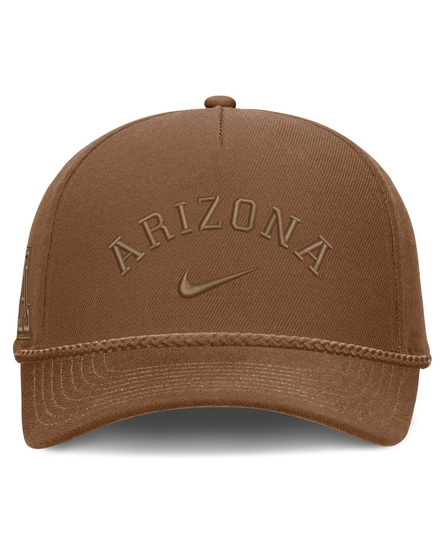 Кепка Nike Tan Arizona Wildcats Campus Prep Tonal Rope Rise 5-Panel Adjustable Hat — фото 2