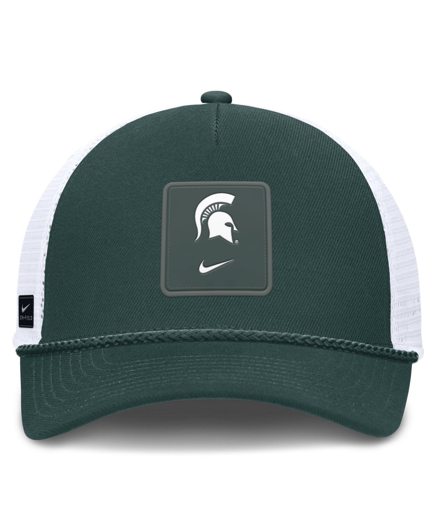 Men's and Women's Green Michigan State Spartans 2026 On-Field Gameday Rope Trucker Adjustable Hat