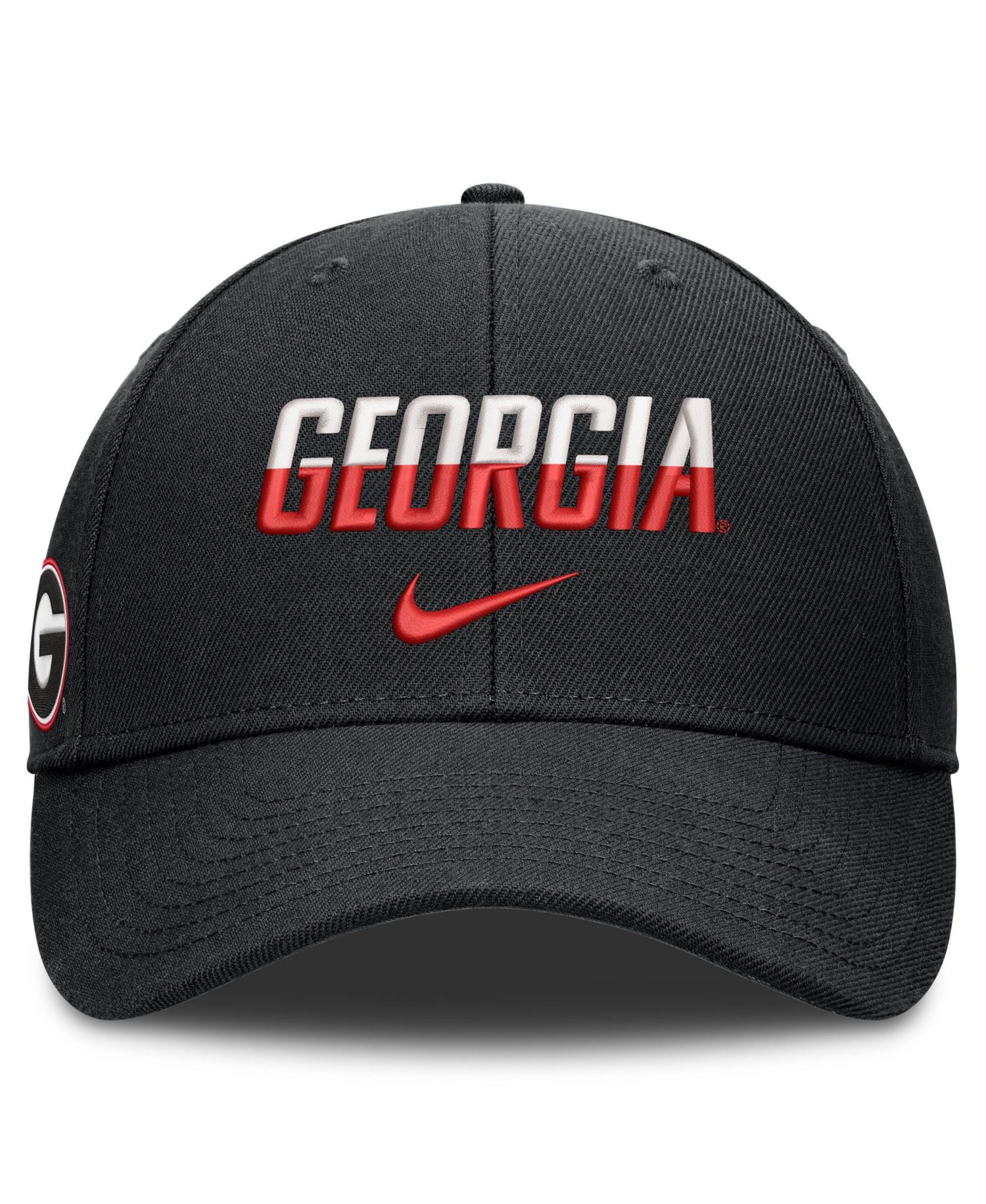 Men's and Women's Black Georgia Bulldogs 2026 On-Field Gameday Rise Adjustable Hat