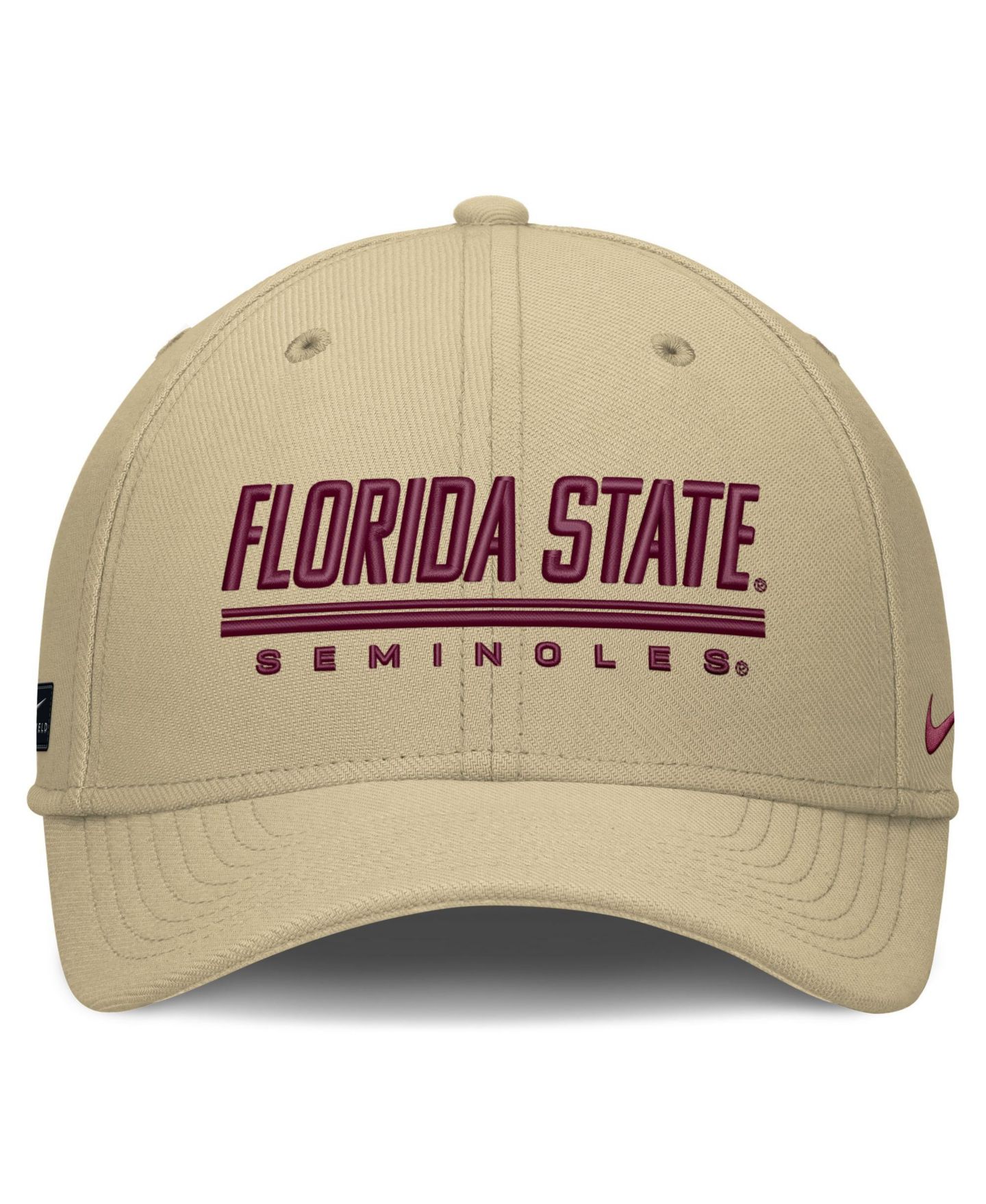 Мужской головной убор Nike Gold Florida State Seminoles Game Day Rise Swooshflex Hat — фото 2