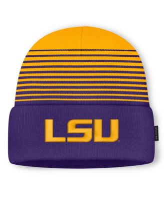 Men's and Women's Purple/Gold LSU Tigers On-Field Utility Knit Hat