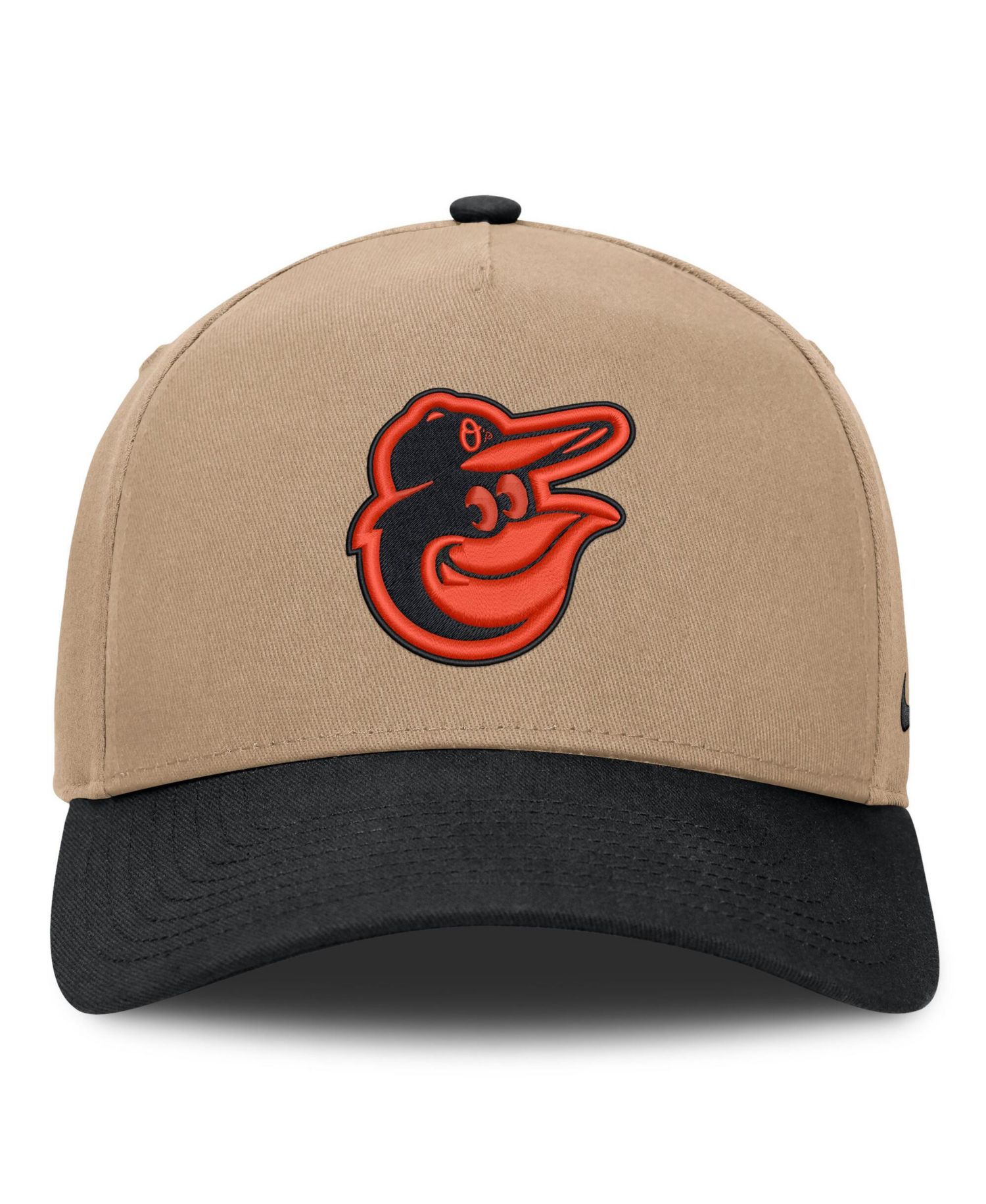 Men's Khaki/Black Baltimore Orioles Rise A-Frame Adjustable Hat