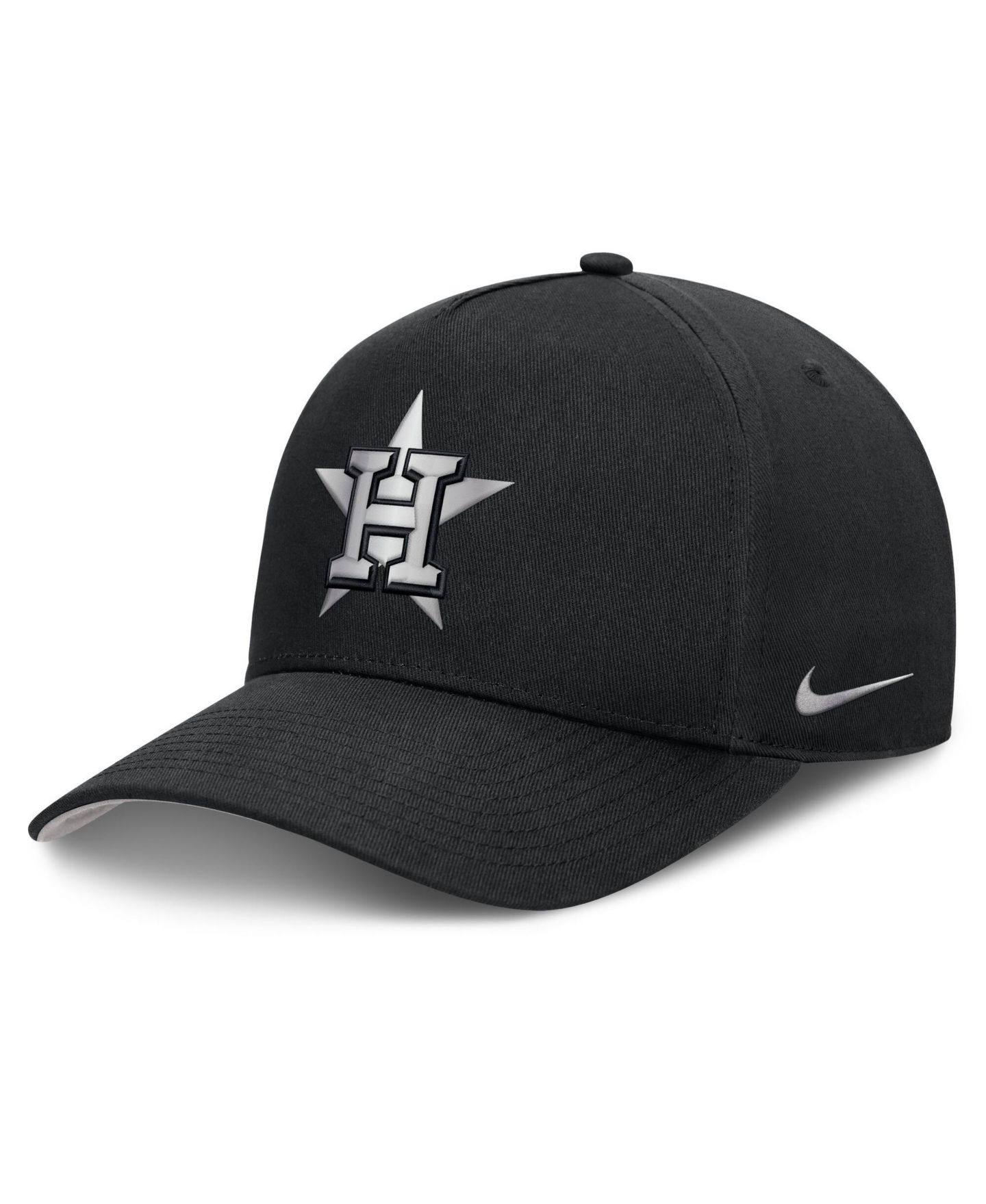 Мужская кепка Nike Black Houston Astros Rise Dri-FIT A-Frame Adjustable Hat — фото 3