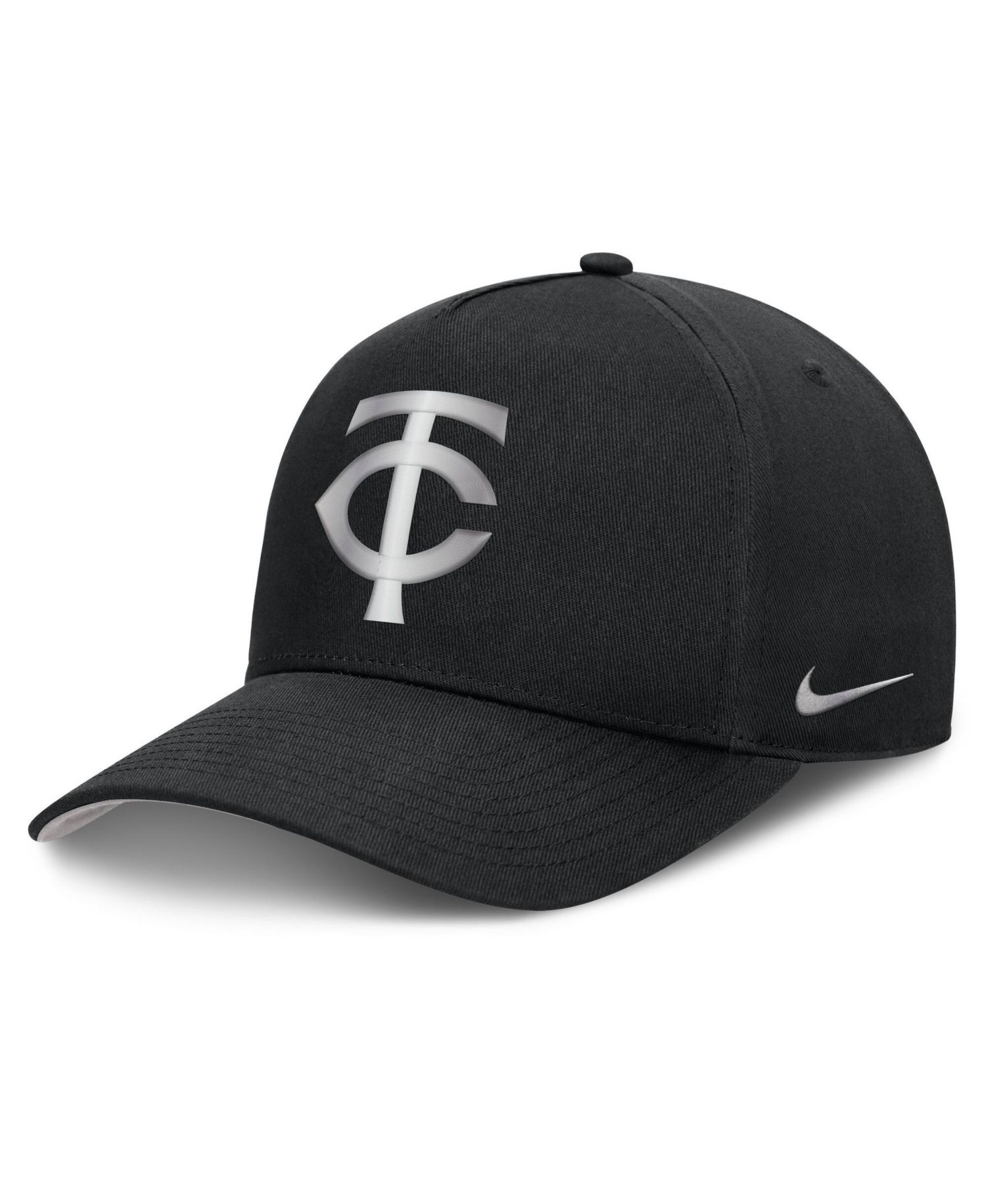 Men's Black Minnesota Twins Rise Dri-FIT A-Frame Adjustable Hat