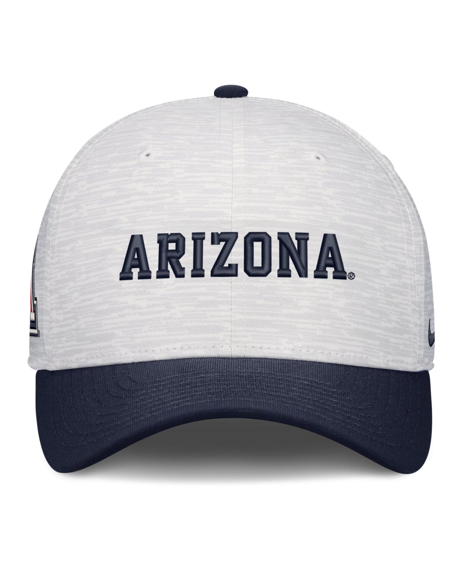 Men's and Women's White/Navy Arizona Wildcats Primetime Rise Adjustable Hat