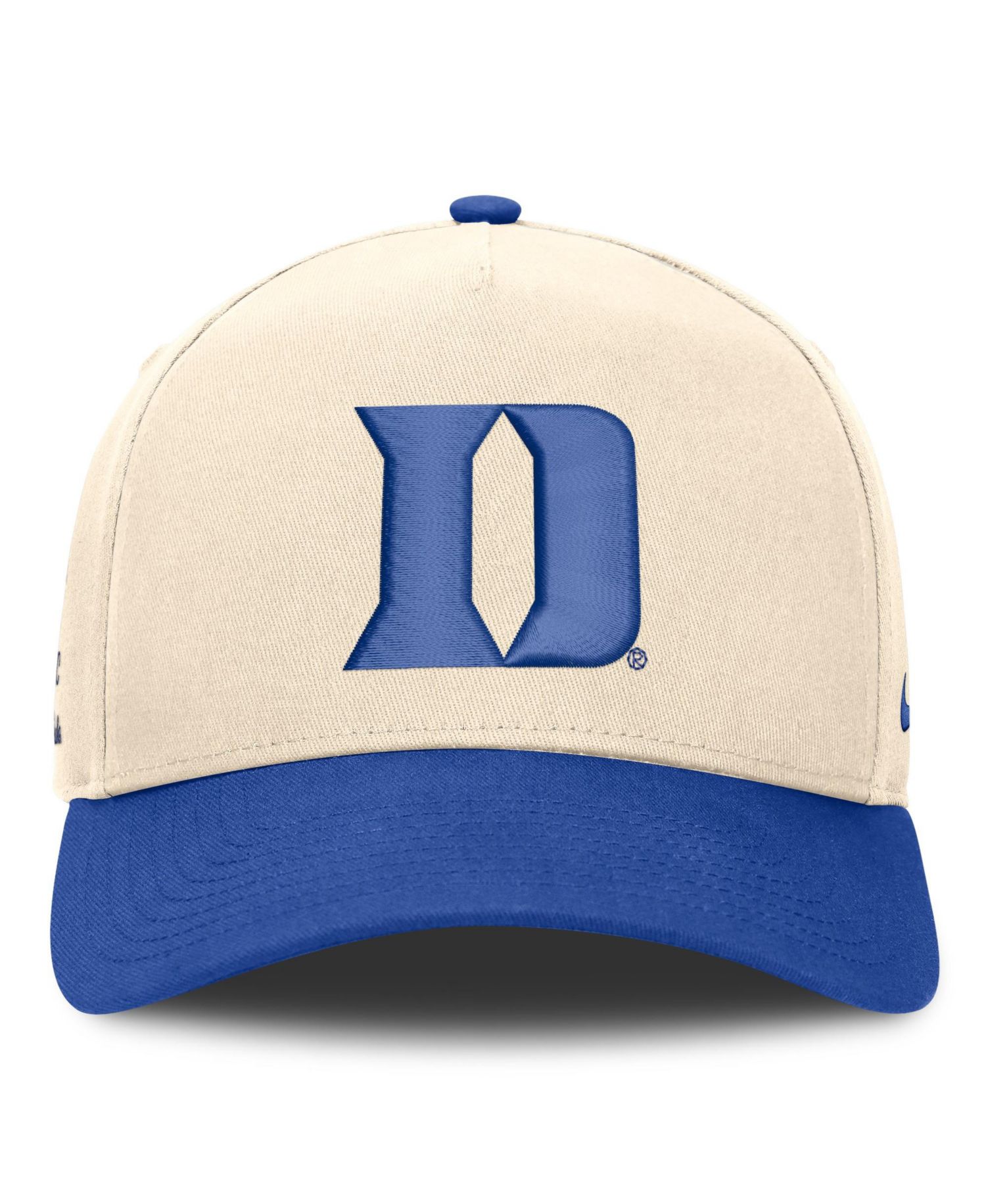 Men's and Women's Natural/Royal Duke Blue Devils Campus Prep Rise Adjustable Hat