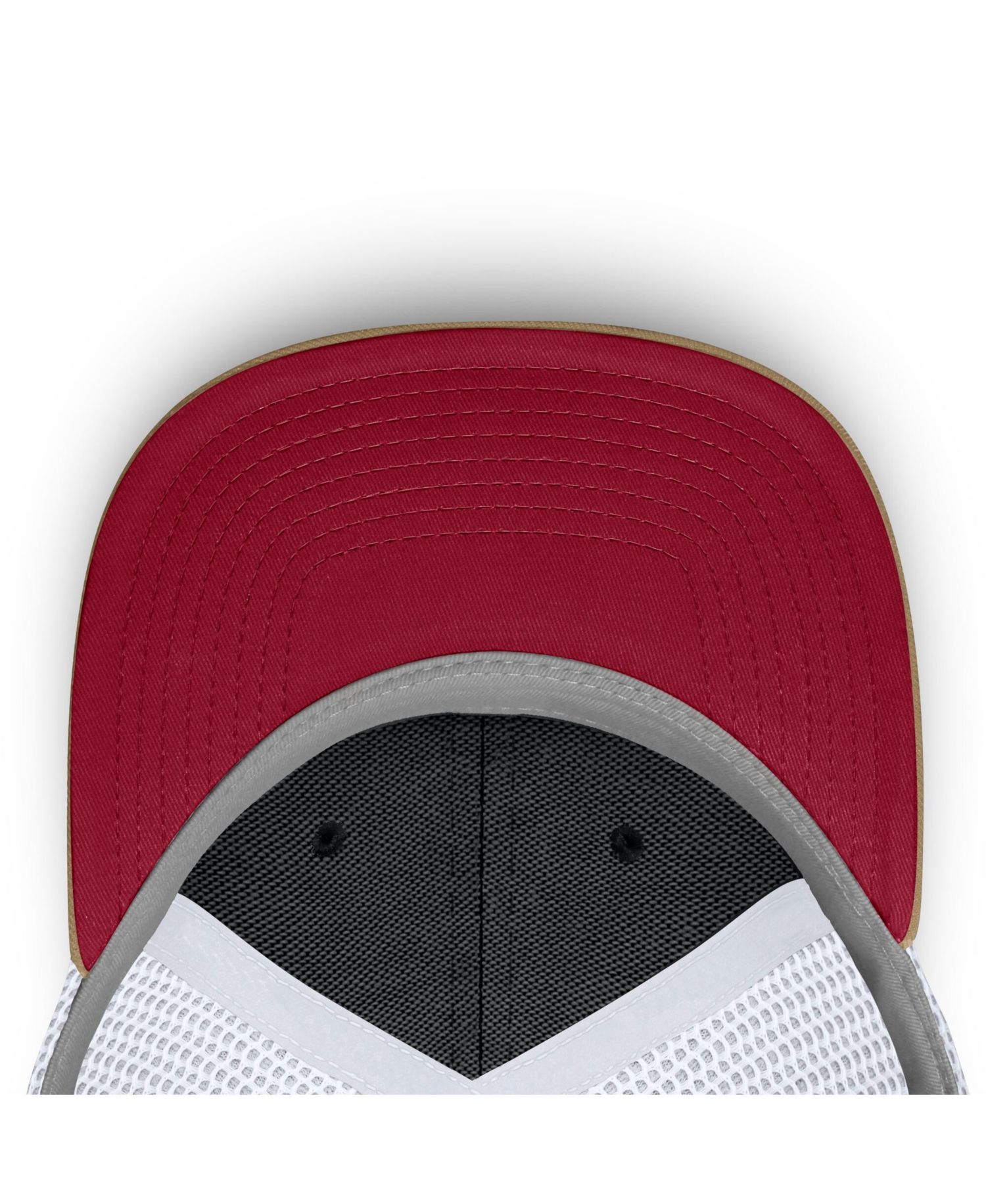 Men's and Women's Beige/Cardinal Stanford Cardinal Primetime Arched Trucker Adjustable Hat