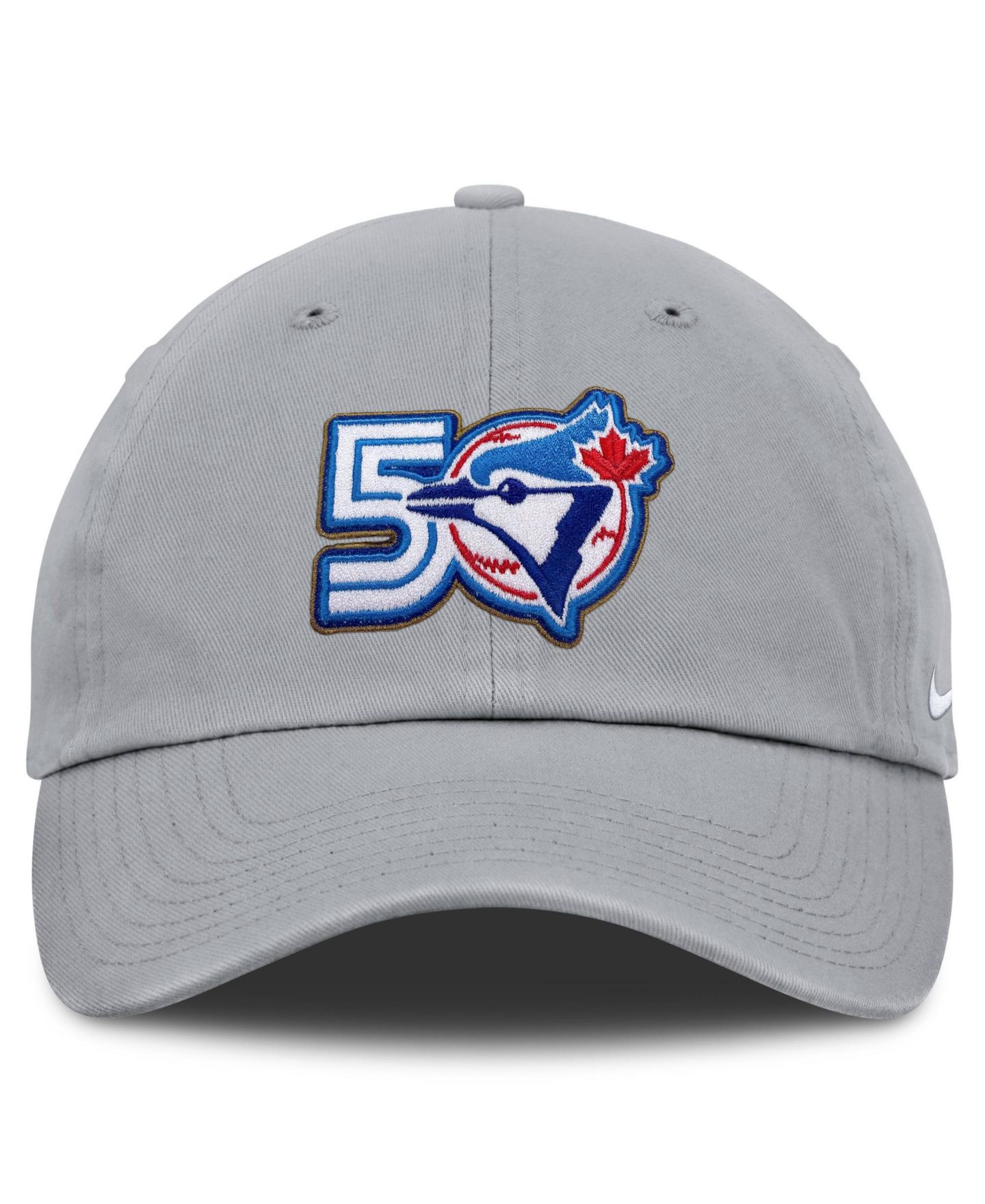 Мужская кепка Nike Gray Toronto Blue Jays 50th Season Club Adjustable Hat — фото 2