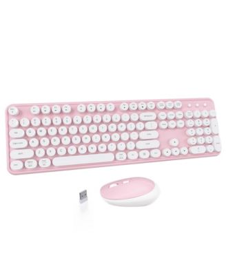 Retro Typewriter Wireless Keyboard and Mouse Combo for Windows/Mac