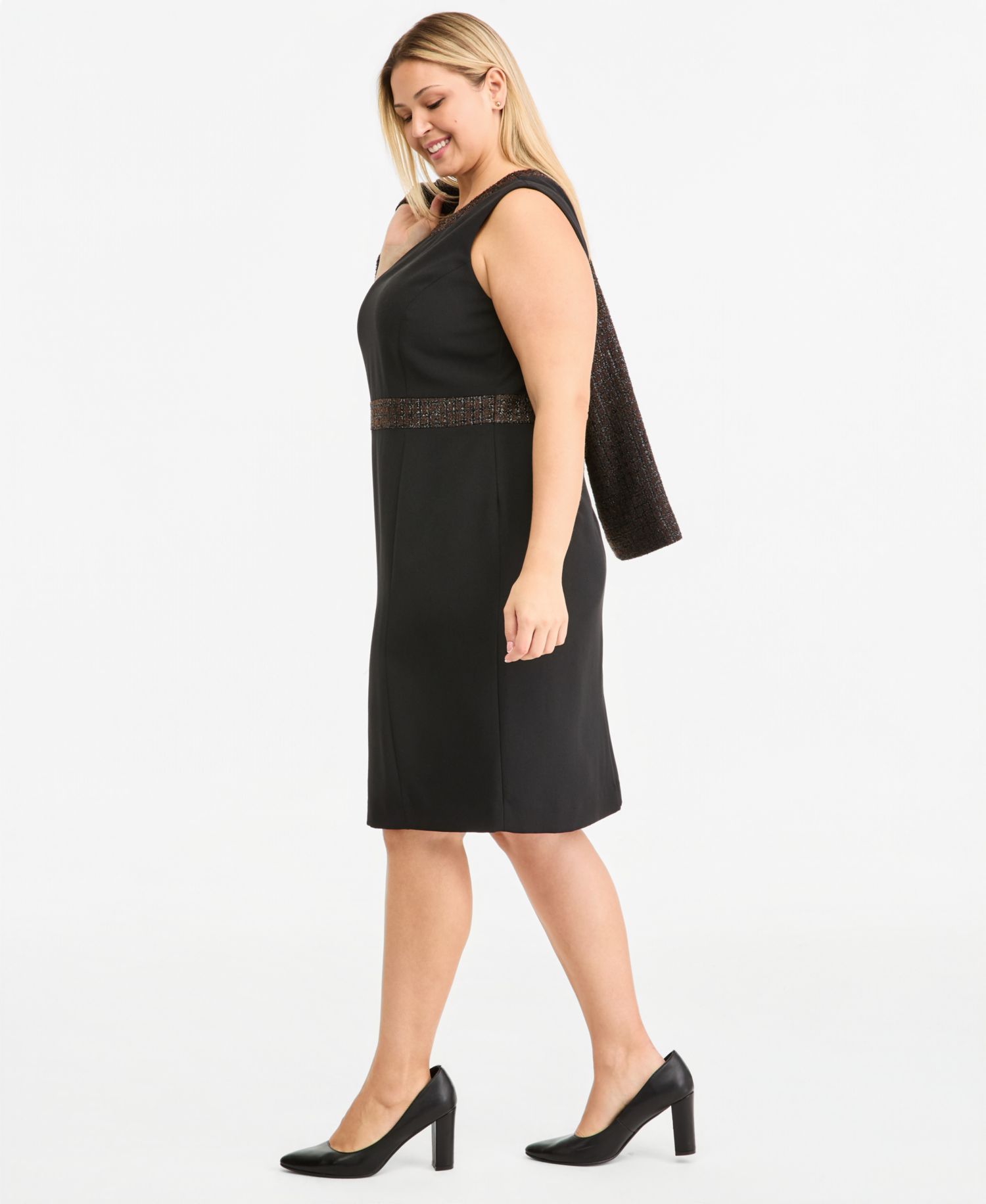 Plus Size Sleeveless Sheath Dress