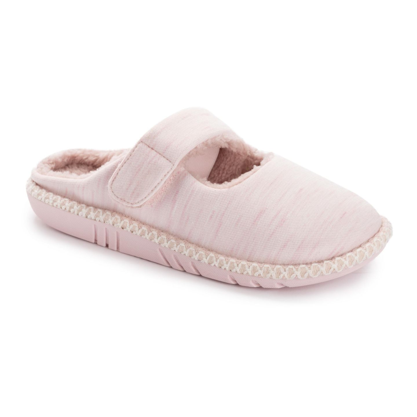 Женские тапочки MUK LUKS All Day Mary Jane Slippers, цвет: Розовый — фото 1
