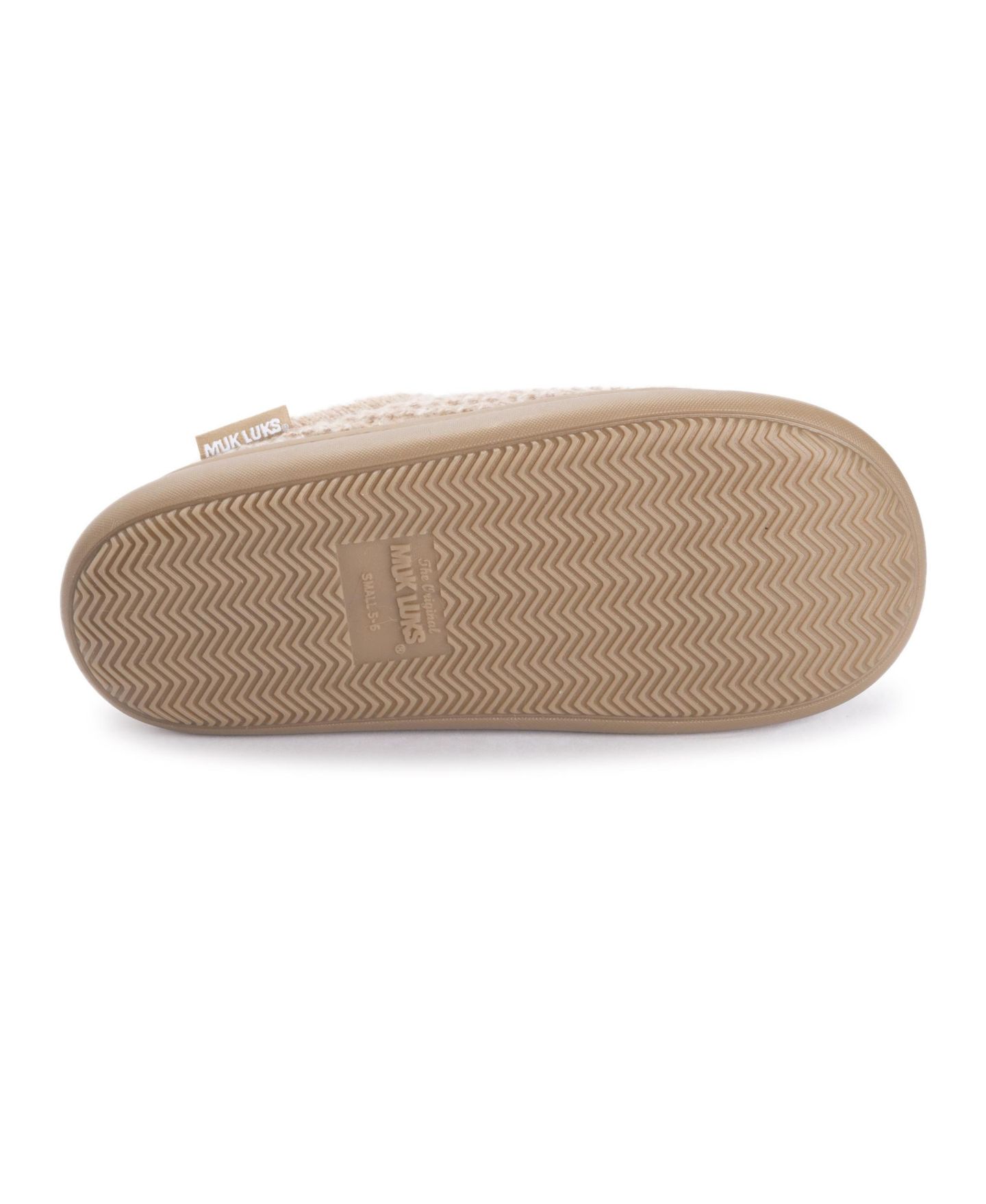 Женские сабо MUK LUKS Zuri Clog Waffle Knit Slippers, цвет: Песчаниковый — фото 4