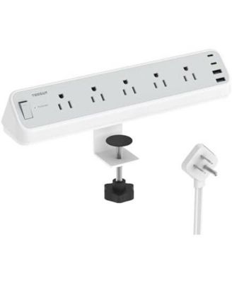 Power Strip with USB Charging with 10 Feet, 5 Outlets, 2 USB C for Home, Office and Travel