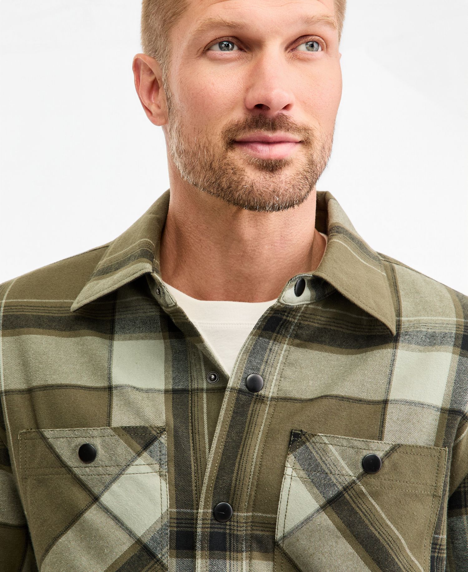 Men's Case Plaid Flannel Shacket