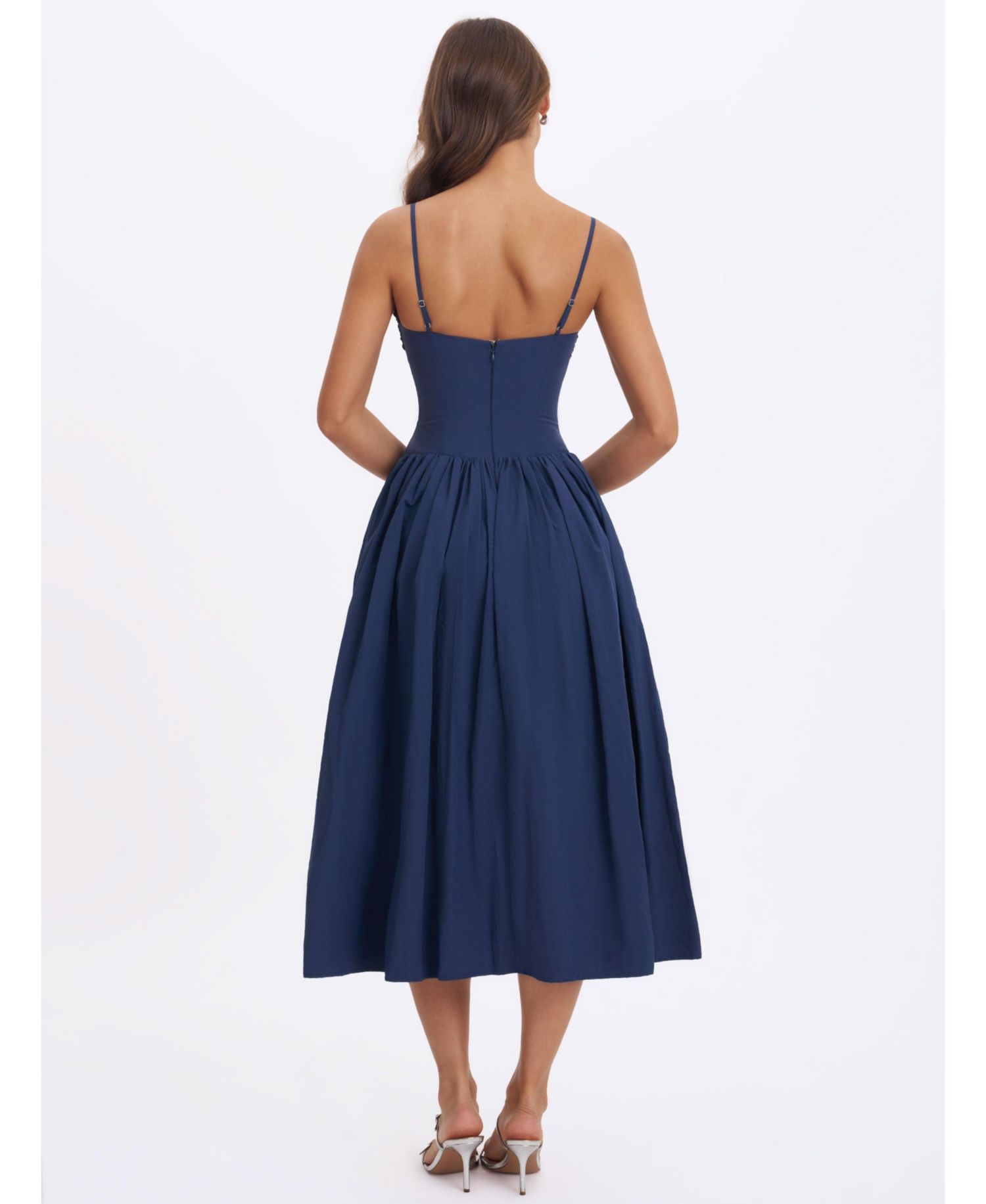 Women's Ailani Smocked Sweetheart Midi Dress
