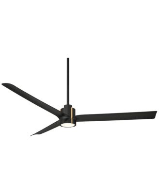 60" Aero Matte Black LED Ceiling Fan with Remote