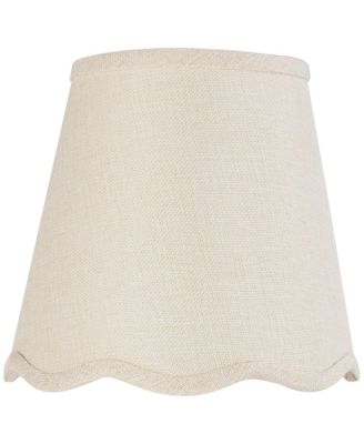 Mylie Off-White Scallop Empire Lamp Shade 4x6x5.5 (Clip-On)