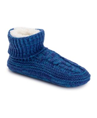 Women's Cabled Marled Slipper Sock