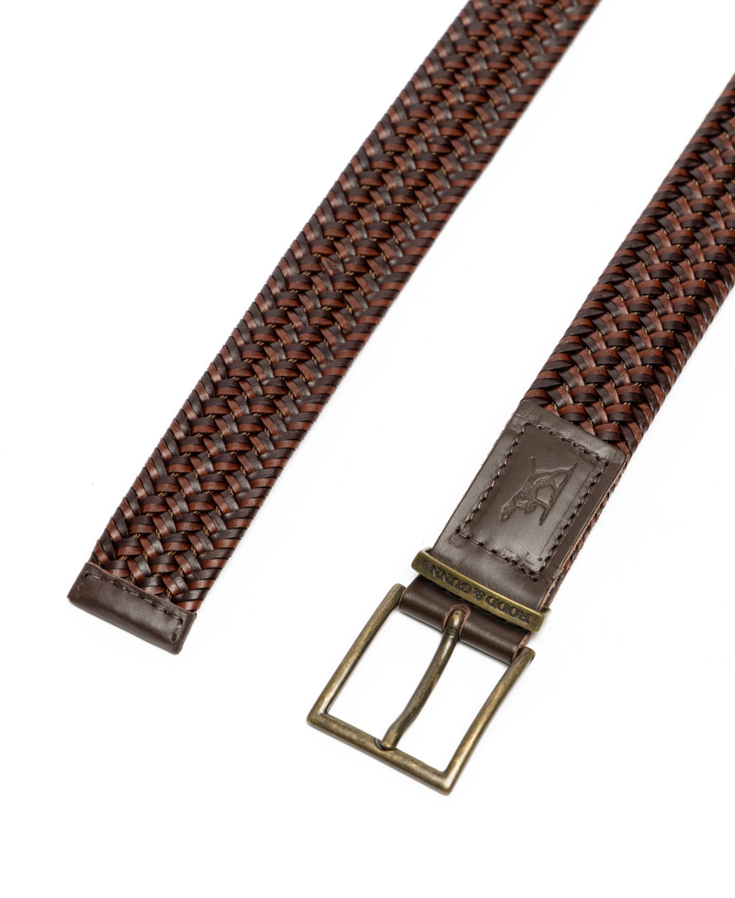 Мужской ремень Rodd & Gunn Seatoun Stretch Leather Belt, цвет: Коньячный — фото 2