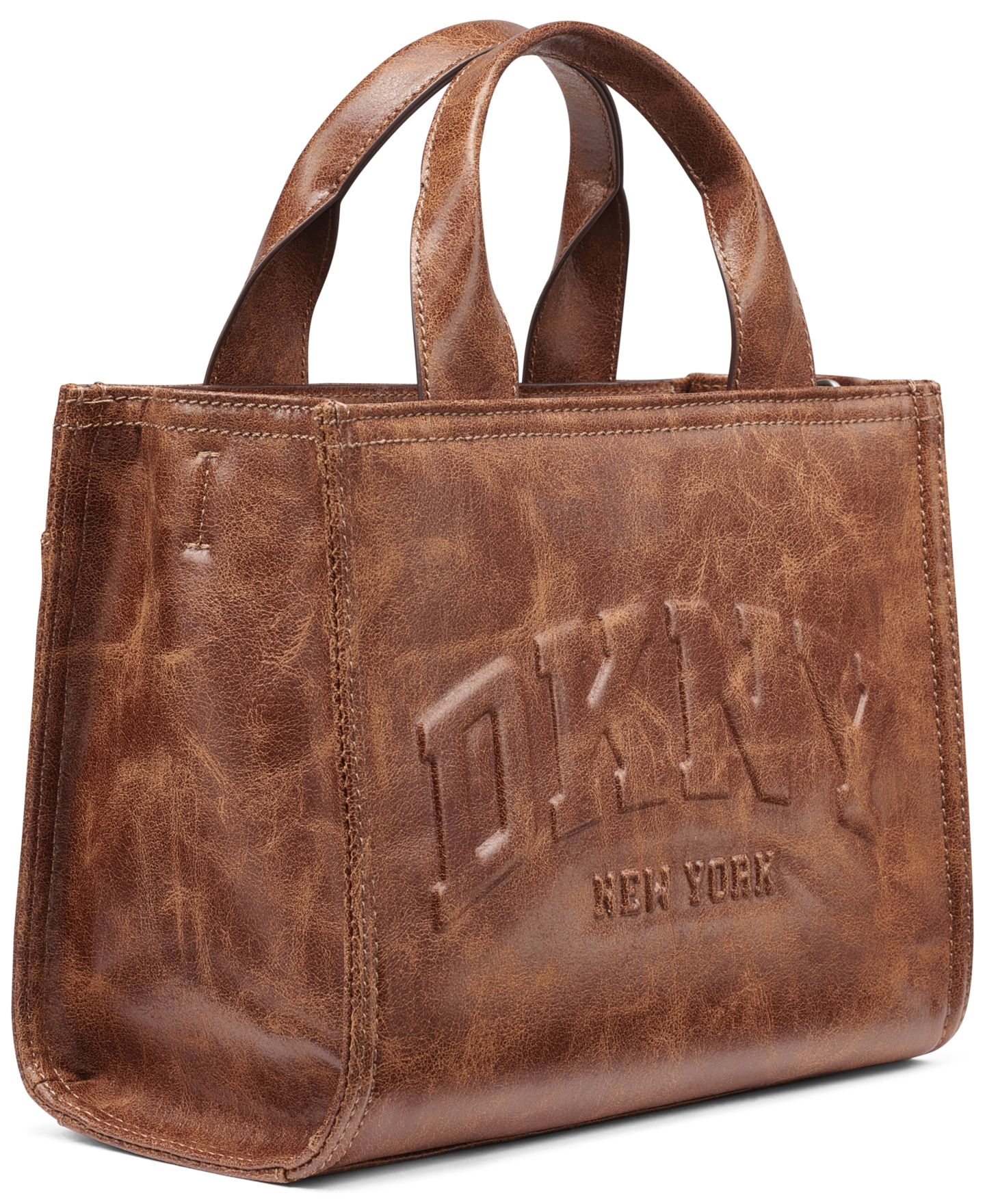 Женская сумка DKNY Hadlee Small Crossbody Zipper Tote Handbag, цвет: Орех — фото 3