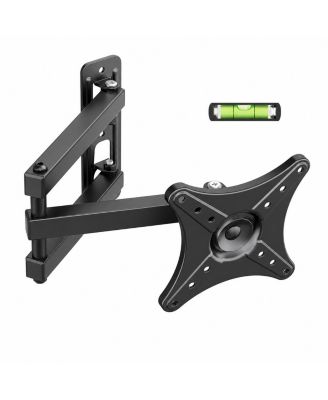 Full-Motion Heavy-Gauge Steel TV Wall Mount, Fits 13"-32" Flat and Curved TVs