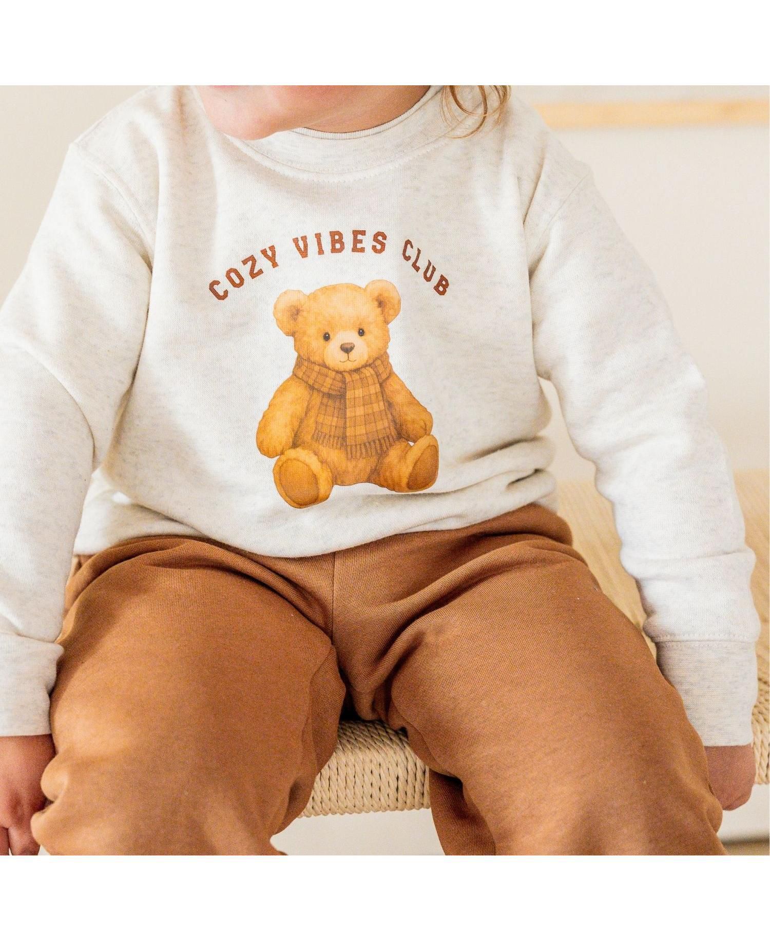 Little Boys Cozy Teddy Sweatshirt