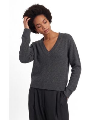 Women's Wool-Cashmere V-Neck Sweater