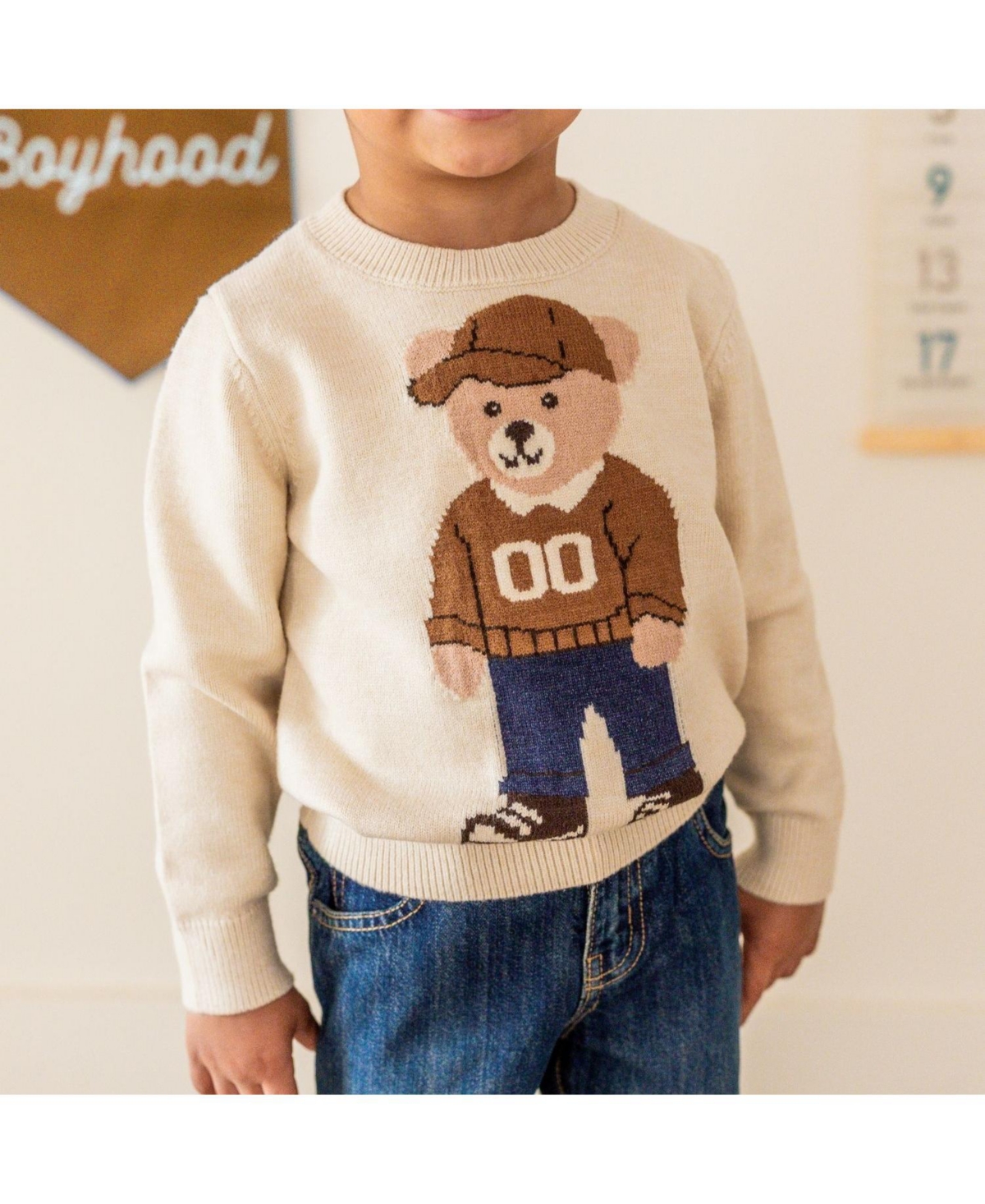 Sweet Wink Little Boys Teddy Bear Sweater
