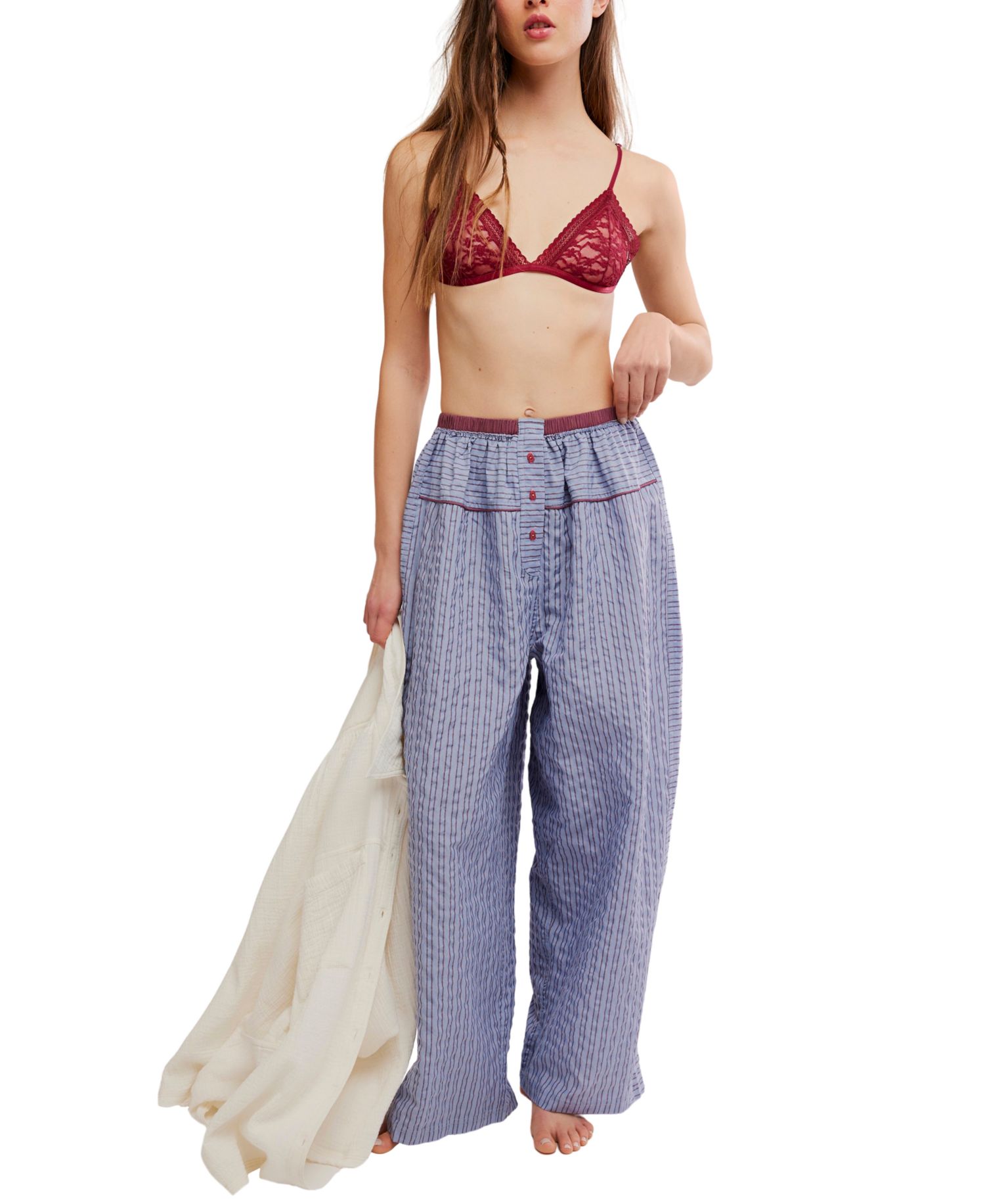 Women's Cross My Heart Lounge Seersucker Pants