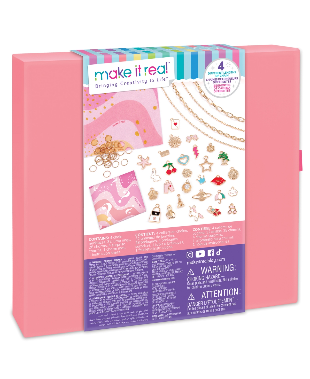 Make It Real Handful of Charm Jewelry Set, Ages 8+