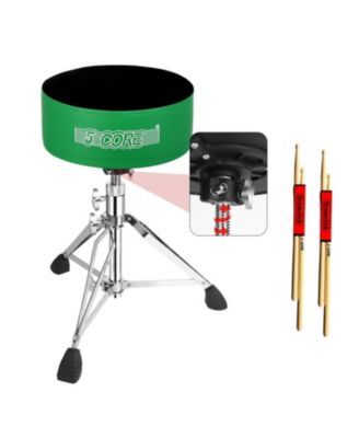 Drum Throne 5" Padded Guitar Stool Adjustable Heavy Duty Music Chair Seat w Luxury Velvet Top