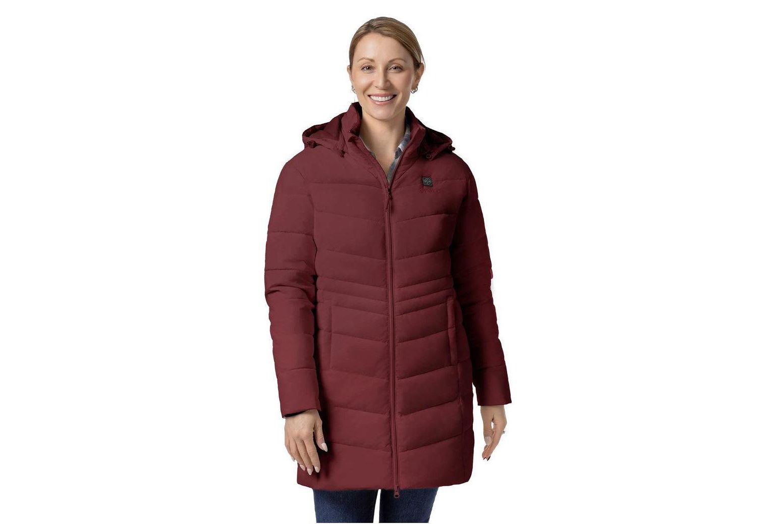 Women's Heated Puffer Hooded Jacket